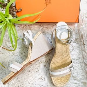 HERMÈS EVITA ESPADRILLE WEDGE